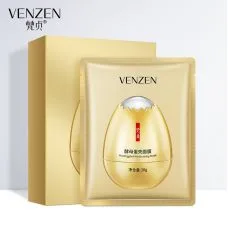 Тканинна маска для обличчя з яєчним протеїном VENZEN Yeast Eggshell Moisturizing Mask (30г)