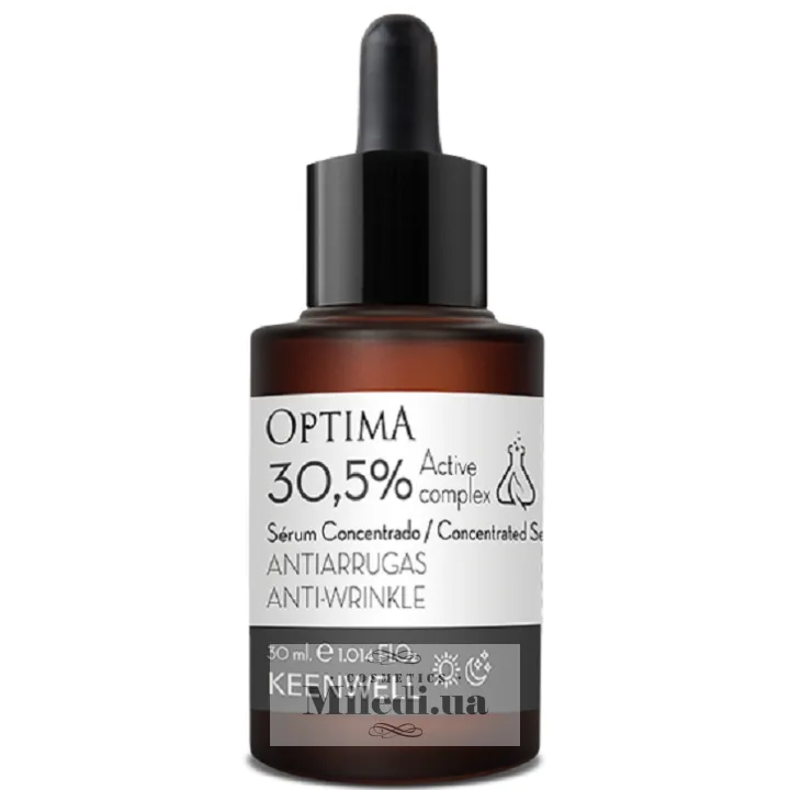 Омолоджувальна сироватка концентрат Keenwell Optima Anti-Wrinkle Concentrated Serum 30.5% Active Complex 30 мл