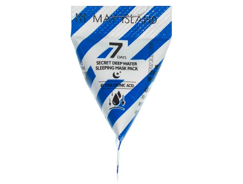Нічна маска для обличчя з гіалуроновою кислотою May Island 7 Days Secret Deep Water Sleeping Mask Pack