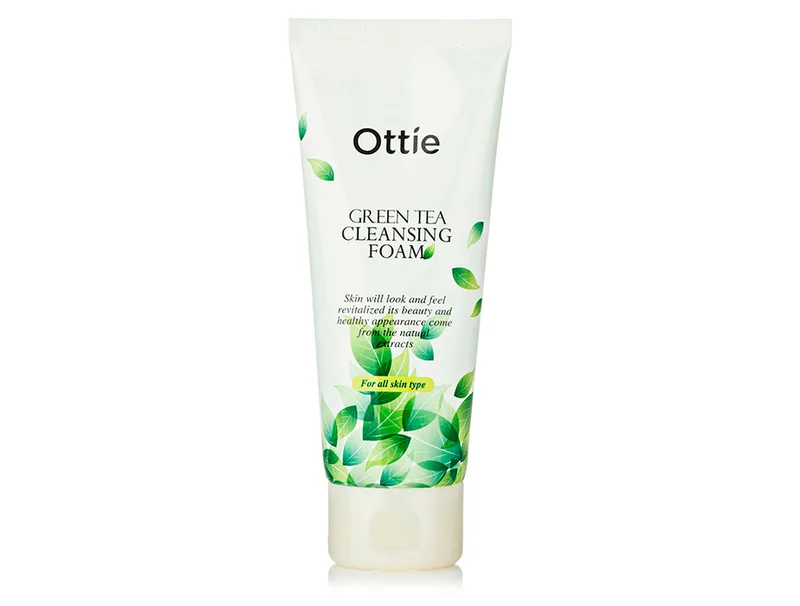 Пінка для вмивання із зеленим чаєм Ottie Green Tea Cleansing Foam, 150мл