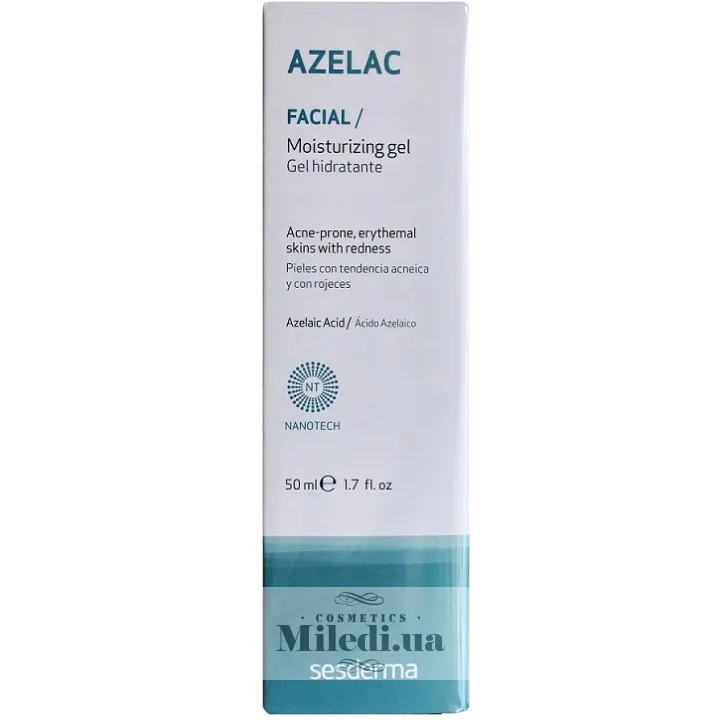 Увлажняющий гель при куперозе и розацеа Sesderma Laboratories Azelac Moisturizing Gel 50 мл