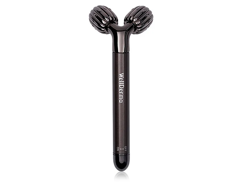 Роликовий вібруючий масажер для обличчя та шиї WellDerma Face Lifting Vibrating Roller