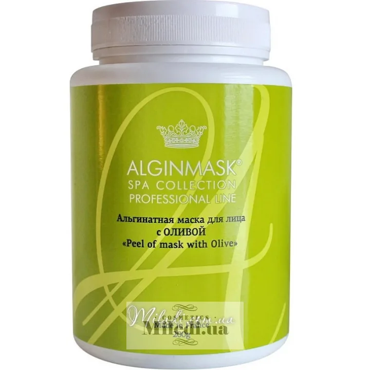 Альгінатна маска для сухої шкіри з оливою Elitecosmetic Alginmask Peel off Mask with Olive