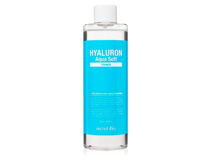 Гіалуроновий тонер для обличчя Secret Key Hyaluron Aqua Soft Toner, 500мл