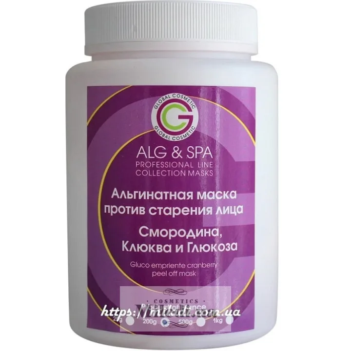 Альгінатна маска проти старіння Смородина журавлина глюкоза ALG & SPA Currant Mask