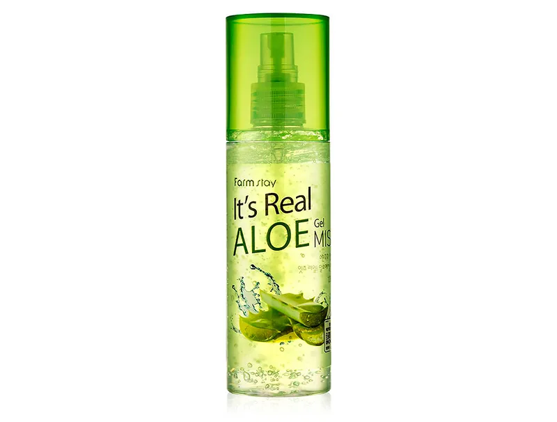 Гель-міст для обличчя з екстрактом алое FarmStay It's Real Aloe Gel Mist, 120мл