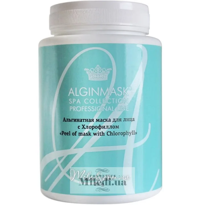 Альгінатна маска з хлорофілом відновлююча Elitecosmetic Alginmask Peel off mask with Chlorophyll