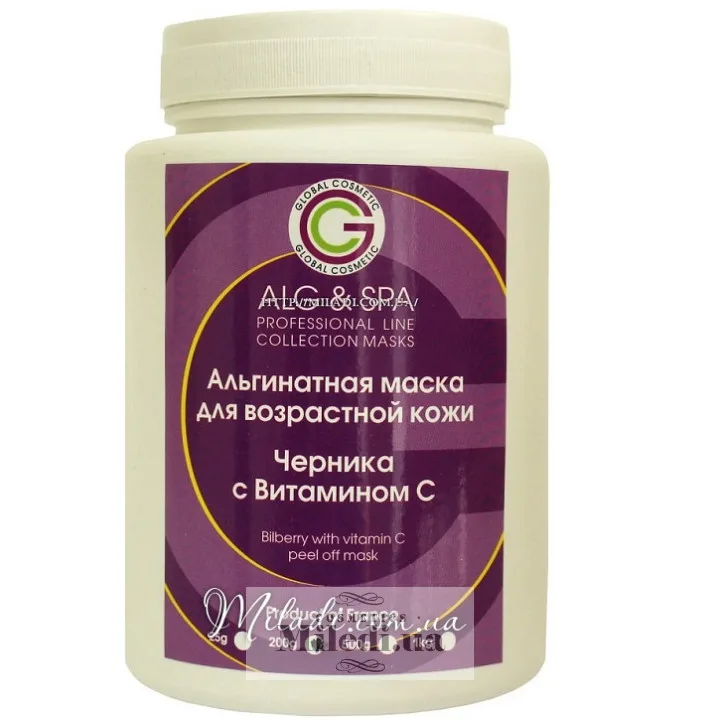 Альгінатна маска з чорницею та вітаміном С ALG & SPA Bilberry with Vitamin C Peel off Mask