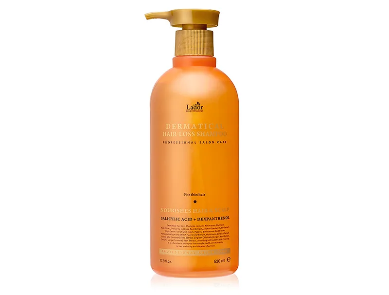 Зміцнювальний шампунь від випадіння для тонкого волосся Lador Dermatical Hair-Loss Shampoo For Thin Hair, 530мл