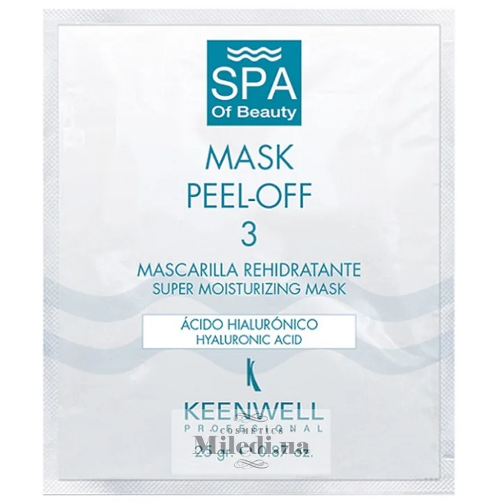 Альгінатна СПА-маска №3 супер зволожуюча Keenwell Mask Peel-off-3 Super Moisturizing Mask 25 г