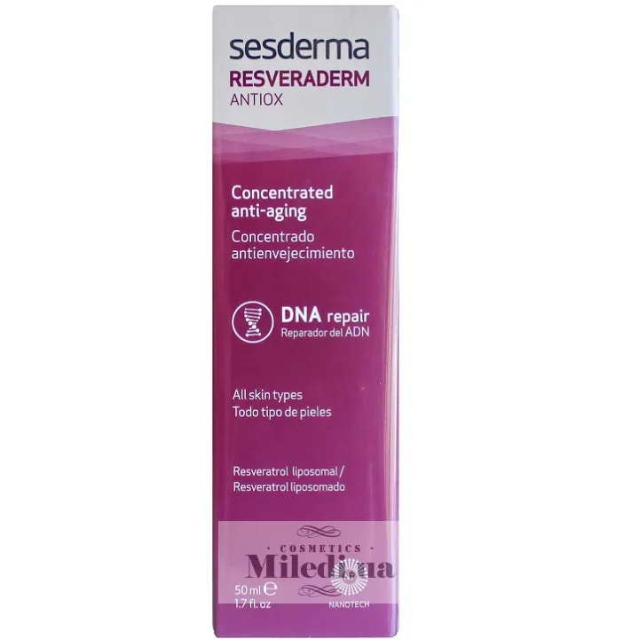 Антивіковий регенеруючий концентрат Sesderma Laboratories Resveraderm Antiox Concentrated Anti-Aging 50 мл