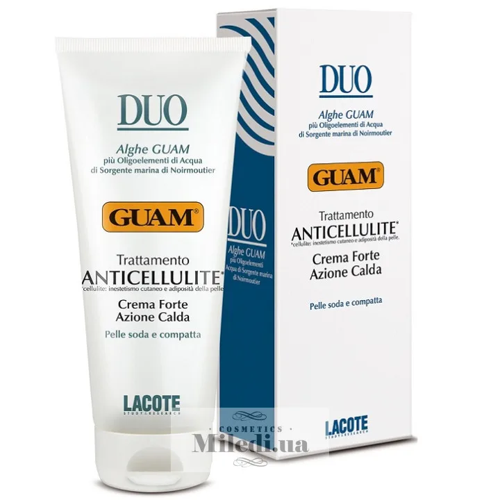 Антицелюлітний крем з розігріваючим ефектом Guam Duo Trattamento Anticellulite Crema 200 мл