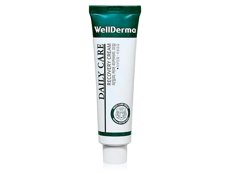 Відновлюючий крем для чутливої ​​шкіри обличчя з центелою WellDerma Daily Care Recovery Cream, 30мл