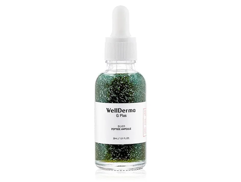 Пептидна сироватка для обличчя з іонами срібла WellDerma G Plus Silver Peptide Ampoule, 30мл