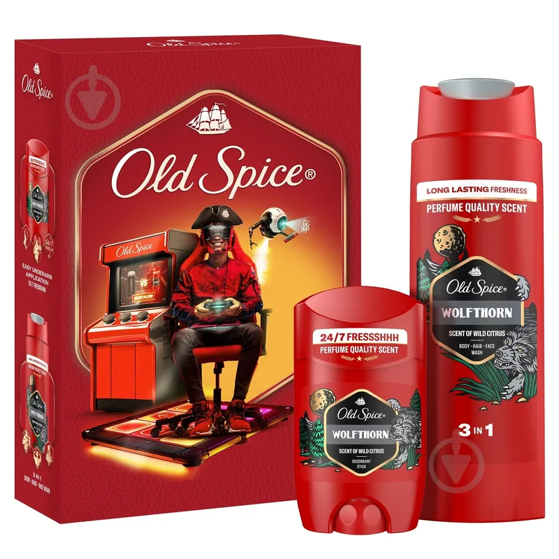 Набір подарунковий Old Spice "Gamer" Wolfthorn