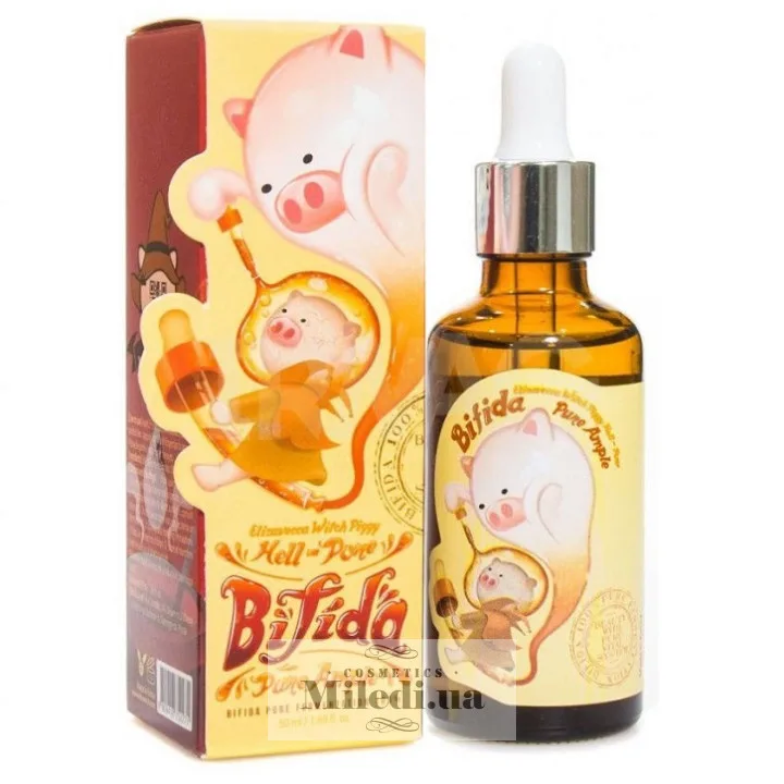 Відновлююча сироватка на основі біфідобактерій Elizavecca Witch Piggy Hell-Pore Bifida Pure Ample, 50 мл