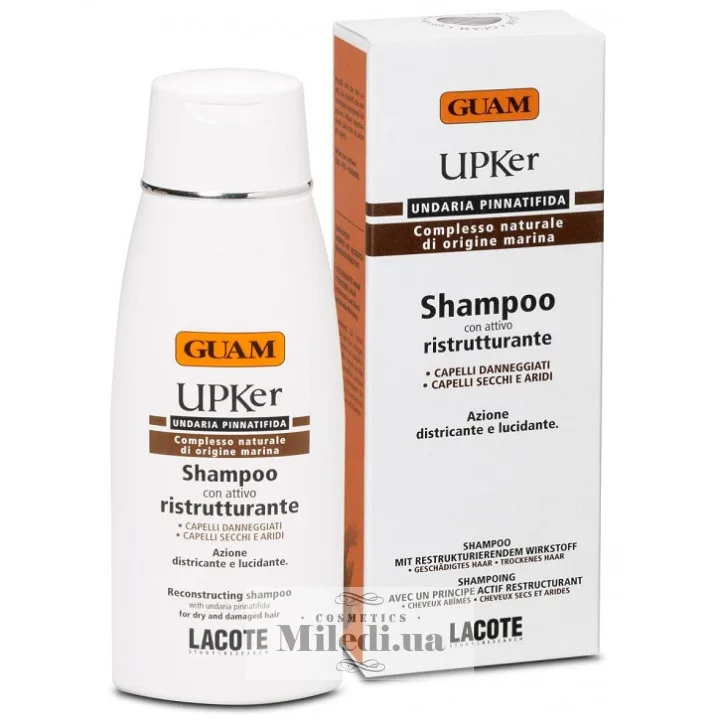Відновлюючий шампунь для сухого пошкодженого волосся Guam UPKer Shampoo Ristrutturante 200 мл