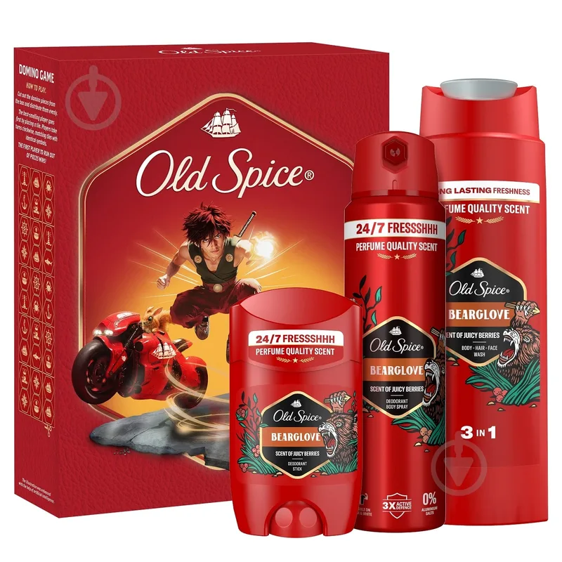 Набір подарунковий Old Spice "Anime" Bearglove