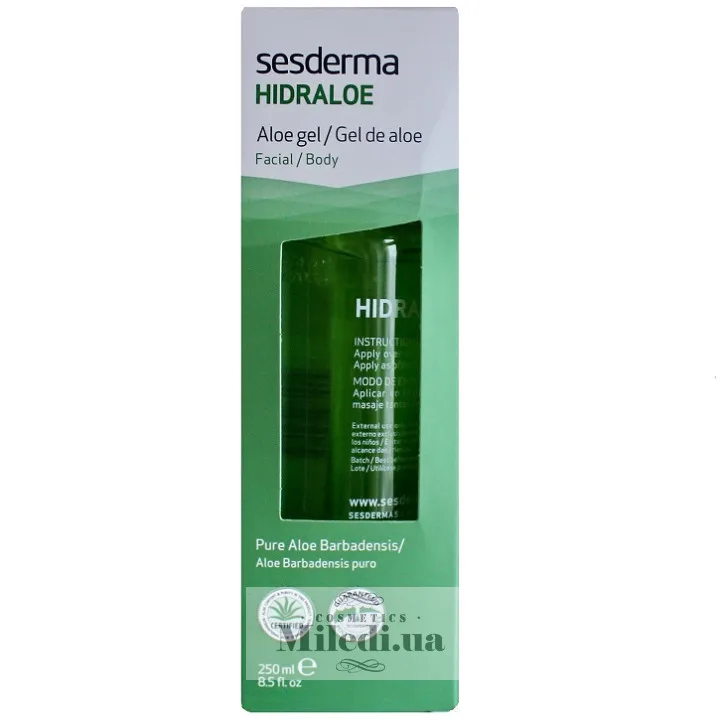 Гель Алое для обличчя і тіла Sesderma Laboratories Hidraloe Facial Body Aloe Gel 250 мл