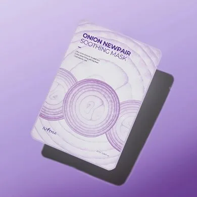 Isntree Onion Newpair Soothing Mask – освітлювальна тканинна маска з фіолетовою цибулею та ніацинамідом 1 шт.