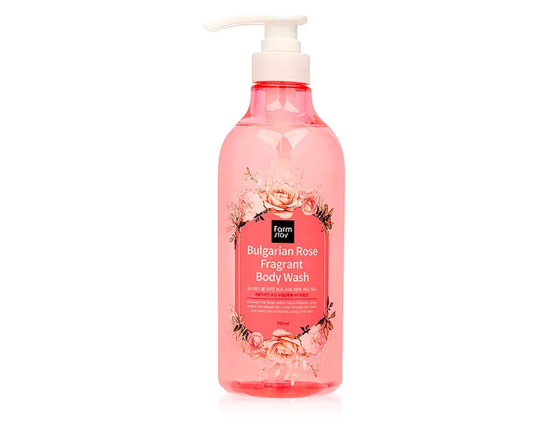 Гель для душу з екстрактом болгарської троянди FarmStay Bulgarian Rose Fragrant Body Wash, 750мл