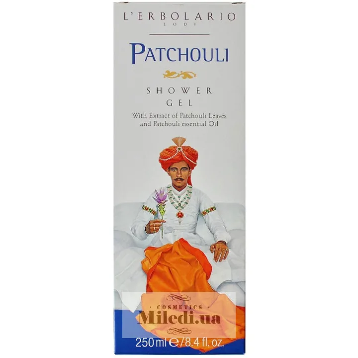 Гель для душу Піна для ванни Пачулі L'Erbolario Patchouli Bagnoschiuma 250 мл