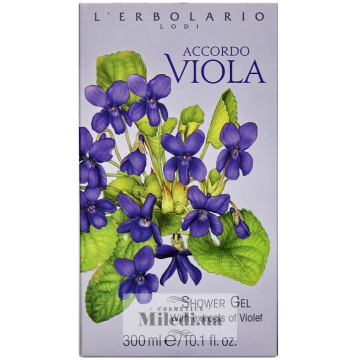 Гель для душу Піна для ванни Фіалка L`Erbolario Bagnoschiuma Accordo Viola 300 мл
