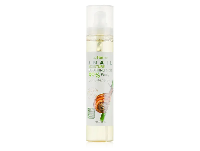 Заспокійливий міст для обличчя з муцином равлика FarmStay La Ferme Snail Moisture Soothing Mist, 120мл