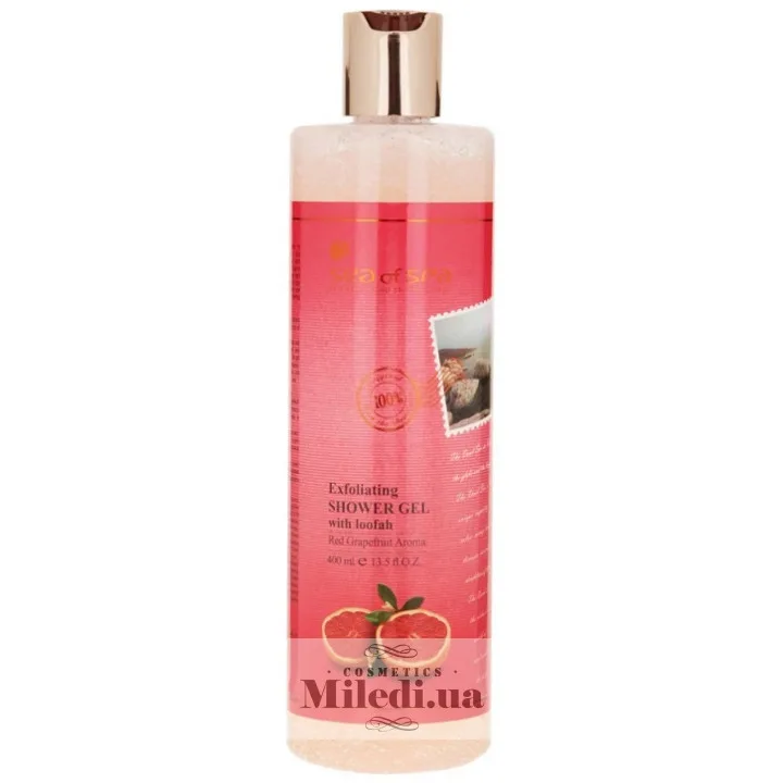Гель для душу з люфою Sea of Spa Exfoliating Shower Gel loofah 400 мл