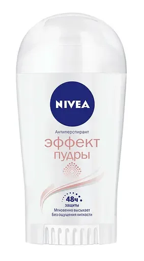 Дезодорант стік антиперспірант Nivea Ефект пудри, 40 мл