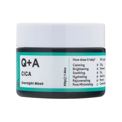 Q+A Cica Calming Overnight Face Mask – заспокійлива нічна маска з центеллою 50 г