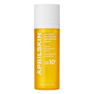 April Skin Calendula 10% PHA + AHA Resurfacing Serum – м'яка сироватка пілінг з 10% PHA + AHA кислотами і календулою 30 мл