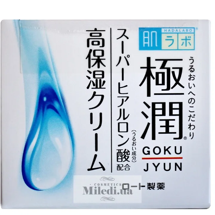 Гіалуроновий зволожуючий крем для обличчя Hada Labo Rohto Gokujyun Hydrating Cream 50 мл