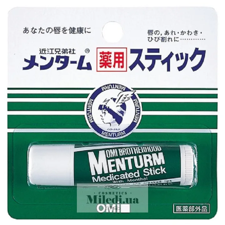 Гігієнічна помада для губ з ментолом Omi Brotherhood Menturm Medicated Lip Stick Menthol 5 г