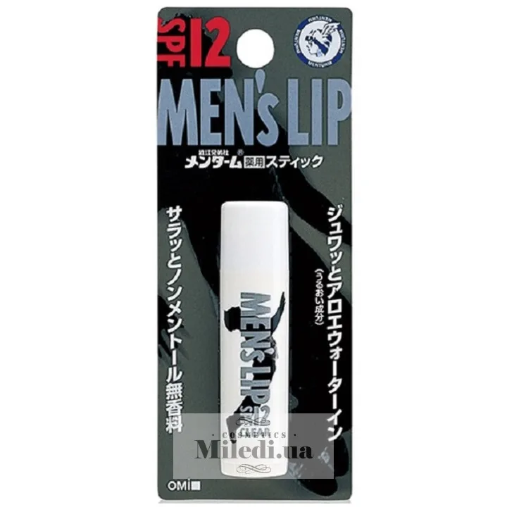 Гігієнічний бальзам для губ для чоловіків Omi Brotherhood Menturm Medicated Men's Lip SPF12 5,2 г