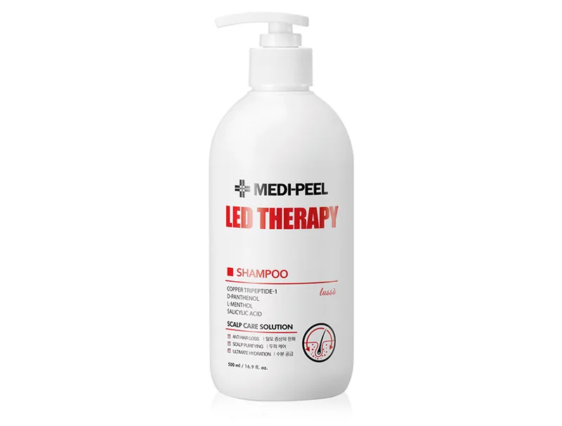 Зміцнюючий шампунь із пептидами Medi-Peel Led Therapy Shampoo, 500мл