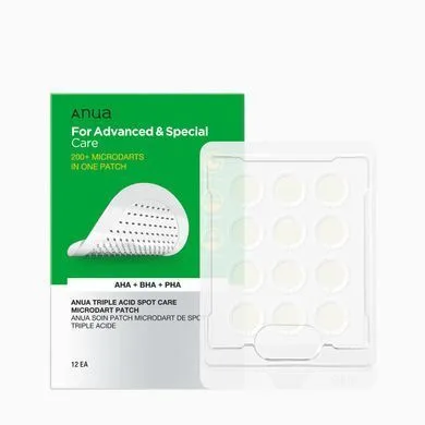 Anua Triple Acid Spot Care Microdart Patch – патчі проти прищів з кислотами 12 шт.