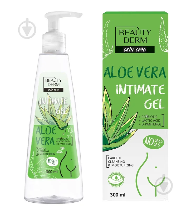 Гель для інтимної гігієни Beautyderm Aloe Vera 300 мл