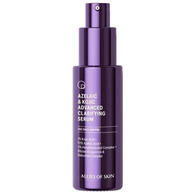 Allies of Skin Azelaic & Kojic Advanced Clarifying Serum – освітлююча cироватка з азелаїновою кислотою 30 мл