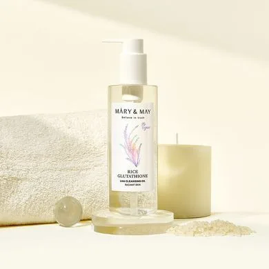 Mary&May Rice Glutathione LHA Cleansing Oil – гідрофільна олія з рисом та глутатіоном 200 мл