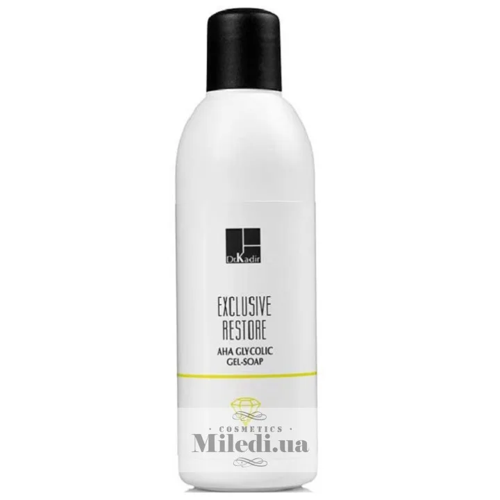 Гліколеве гель-мило з AHA-кислотами Dr. Kadir Exclusive Restore AHA Glycolic Gel-Soap, 200 мл