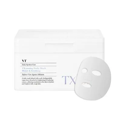 VT Cosmetics TX-toning Daily Mask – набір освітлювальних тканинних масок 30 шт.