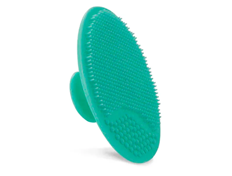 Спонж для вмивання та масажу обличчя Бірюзовий EcoDeViva by TianDe Cleansing & Massaging Face Sponge Turquoise