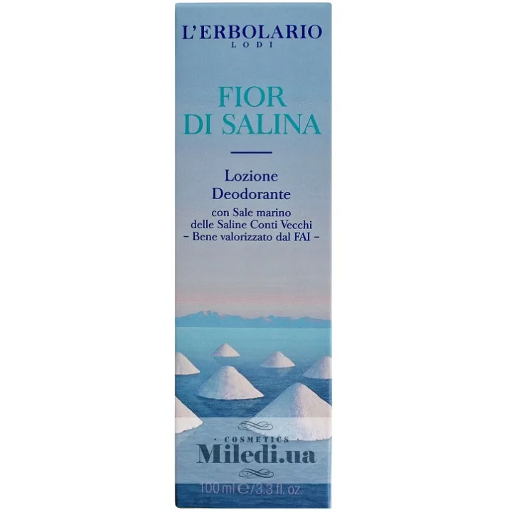 Дезодорант-лосьйон Солоний бриз L'Erbolario Lozione Deodorante Fior di Salina 100 мл