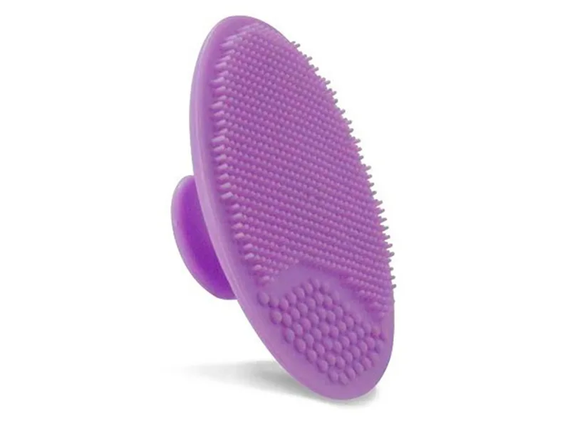 Спонж для вмивання та масажу обличчя Бузковий EcoDeViva by TianDe Cleansing & Massaging Face Sponge Lilac