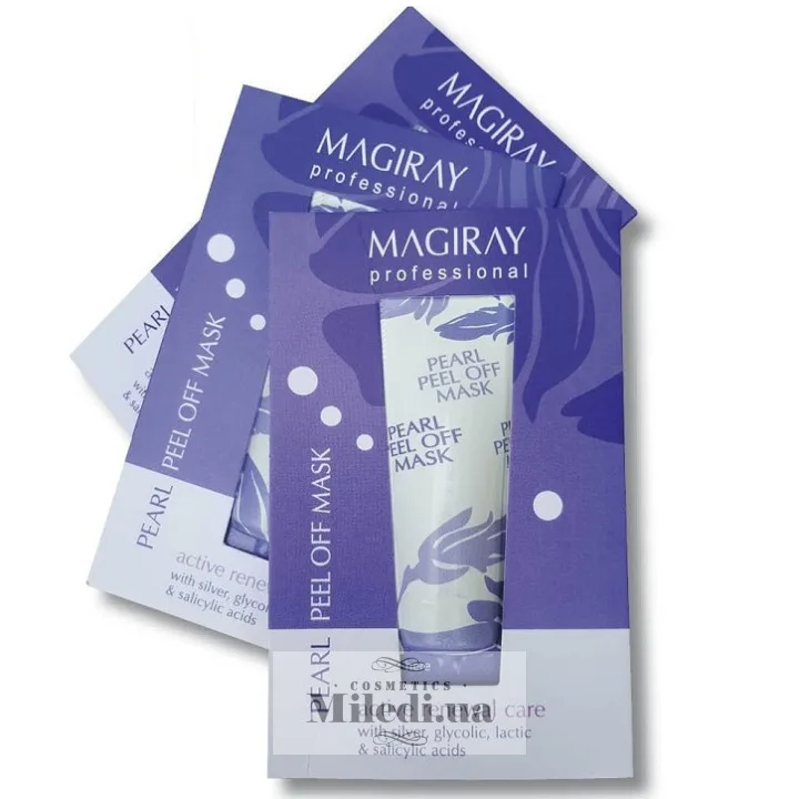 Перлина плівкова освітлююча маска-пілінг Magiray Pearl Peel Off Mask 10 шт