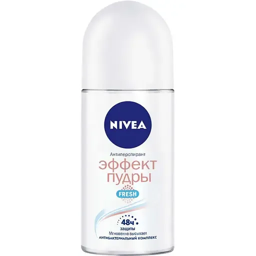 Дезодорант-антиперспірант Nivea Ефект пудри Fresh, кульковий, 50 мл