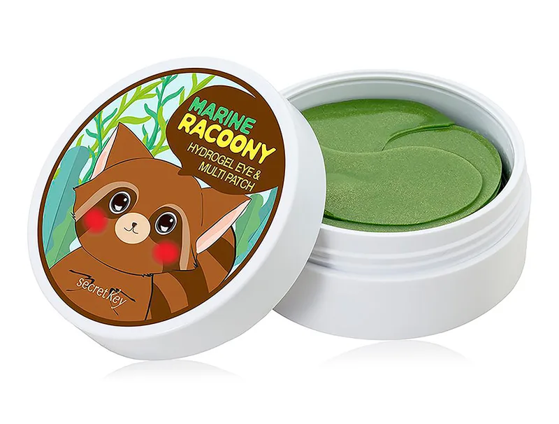 Гідрогелеві патчі під очі з морським комплексом Secret Key Marine Racoony Hydrogel Eye & Multi Patch, 60шт