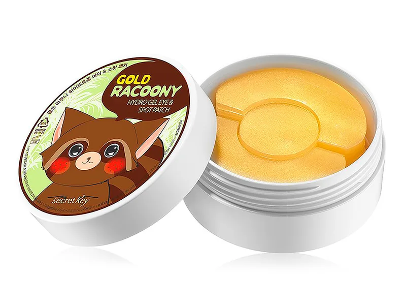Гідрогелеві патчі під очі Secret Key Gold Racoony Hydrogel Eye Spot Patch, 90шт
