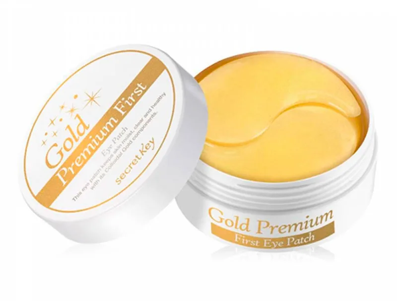 Гідрогелеві патчі під очі із колоїдним золотом Secret Key Gold Premium First Eye Patch, 60шт